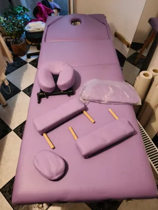 Camilla masaje con todos sus accesorios