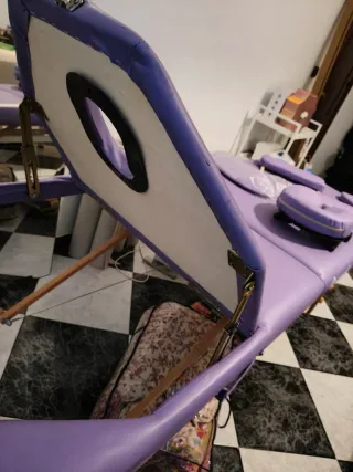 Camilla masaje con todos sus accesorios