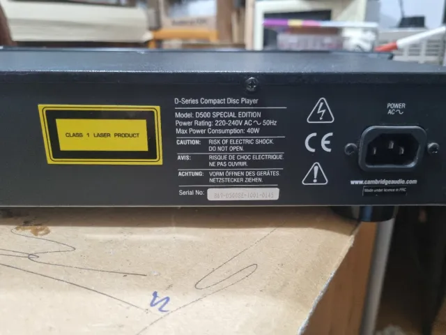 Cambridge Audio D500 Special Edition CD Player