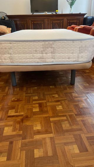 Cama individual con base