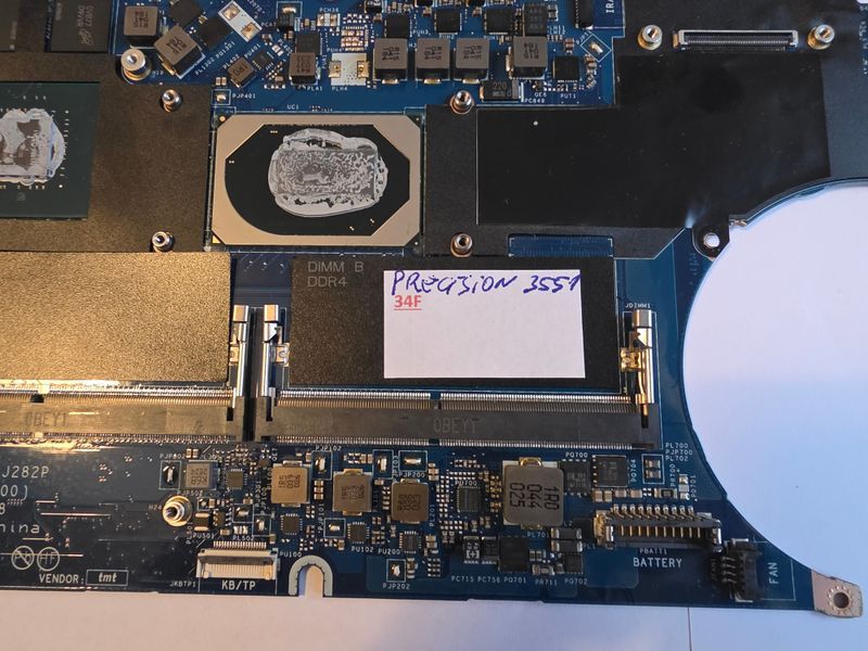 Placa Madre Dell Precision 3551 LA-J282P afbeelding 3