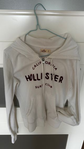 Sudadera Hollister Blanca Talla S
