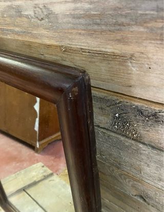 Antiguo espejo madera siglo XIX