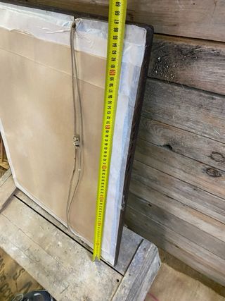 Antiguo espejo madera siglo XIX