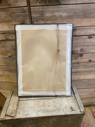 Antiguo espejo madera siglo XIX