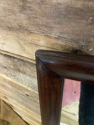 Antiguo espejo madera siglo XIX