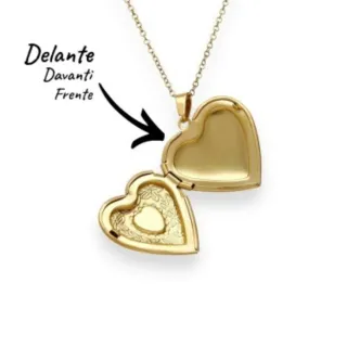 Medallón Corazón Eternal Love Chapado Oro 18kt