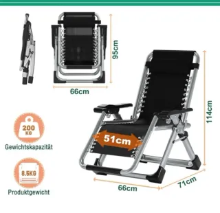 Tumbona Plegable Gravedad Cero + funda protectora