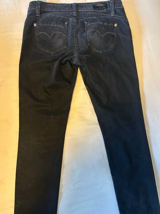 Pantalones Levi's Revel 30 Demi Curve Skinny Negro