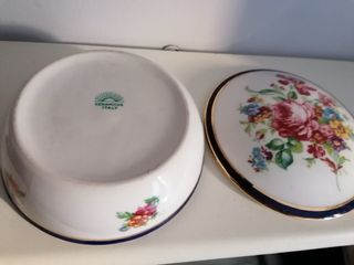 Portagioie vintage decorato floreale