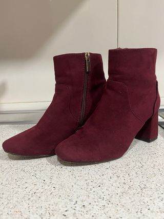 Botines Sfera Mujer Granate