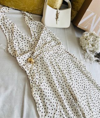 Mono largo halter Zara lunares