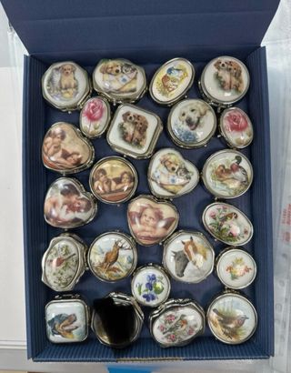 Scatoline portagioie/pillole con decori