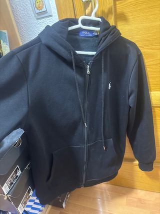 Sudadera Polo Ralph Lauren Negra Cremallera