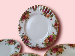 4 Platos Royal Albert Old Country Roses 20cm