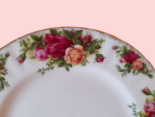 4 Platos Royal Albert Old Country Roses 20cm