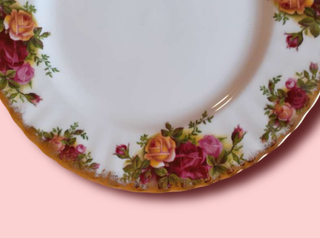 4 Platos Royal Albert Old Country Roses 20cm