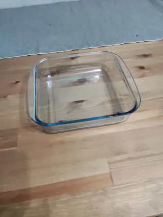 Bandeja cuadrada de cristal