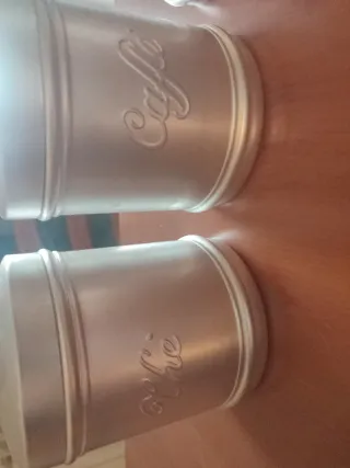 Tris barattoli alluminio per conservare