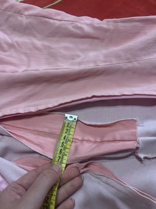 Traje Flamenca Canastero Rosa y Gris