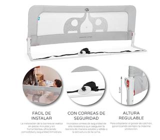 Barrera de Cama Infantil Elefantes 150cm