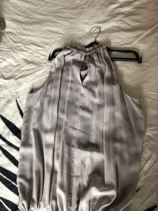 Vestido de fiesta gris