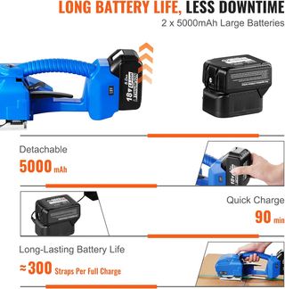 VEVOR Flejadora Eléctrica para Flejes PP PET de 0,
