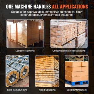 VEVOR Flejadora Eléctrica para Flejes PP PET de 0,