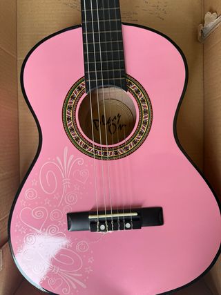 Guitarra infantil rosa con adornos ToysRus