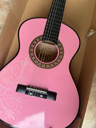 Guitarra infantil rosa con adornos ToysRus