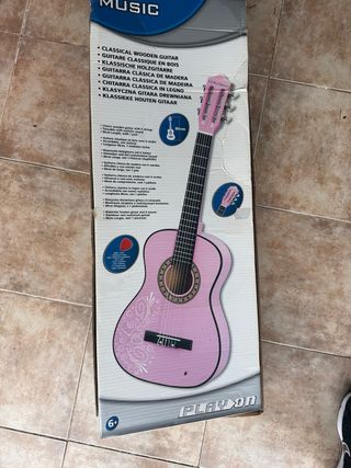 Guitarra infantil rosa con adornos ToysRus