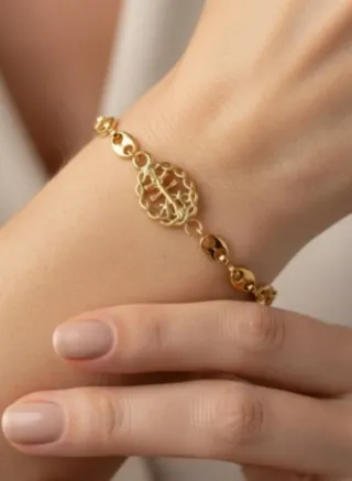 Pulsera chapada oro 18kt