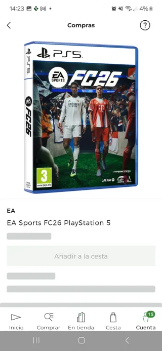 PlayStation 5 Slim + juego fifa +2mandos