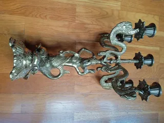 Candelabros de Bronce con Figuras