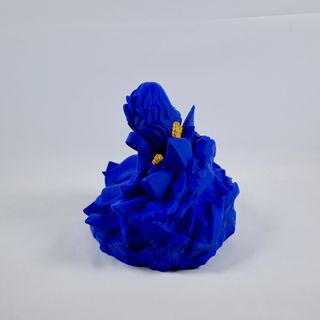 Figura Zodiaco Virgo Azul y Dorado