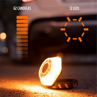 Ksix Luz de Emergencia V16 para Coche y Moto Homol