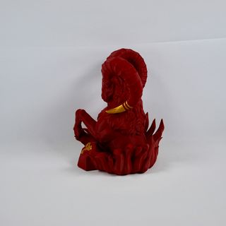 Figura Toro Aries Fuego Rojo Dorado