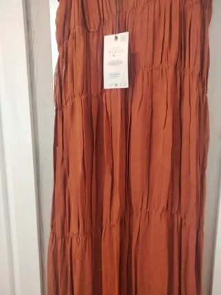 Vestido Zara Talla Única Marrón