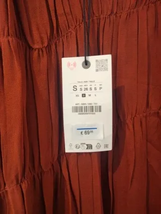 Vestido Zara Talla Única Marrón