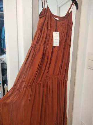 Vestido Zara Talla Única Marrón