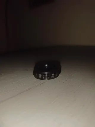 Anillo Acero Negro Giratorio