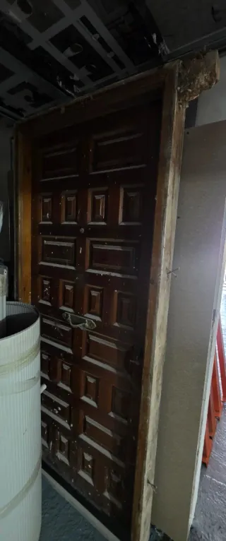 Puerta Madera Maciza Antigua