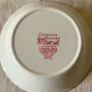 Platos vintage Johnson Bros “Coaching Scenes”