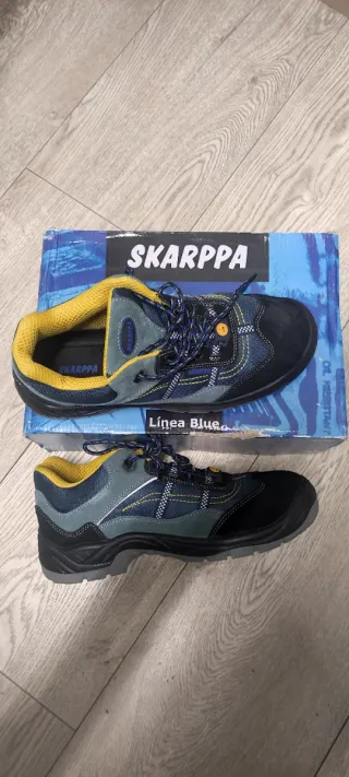 Zapatos de seguridad SKARPA azul/gris