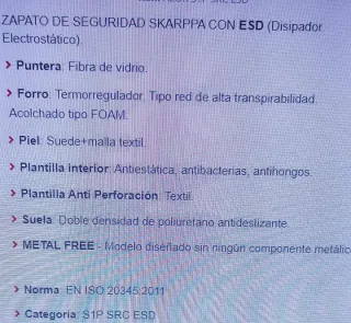 Zapatos de seguridad SKARPA azul/gris