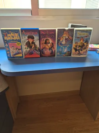 Lote 5 Películas VHS Infantiles Disney