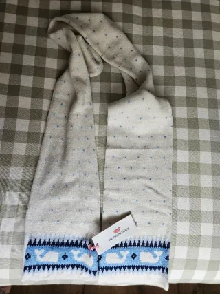 Sciarpa per bambini Vineyard Vines Balene Blu