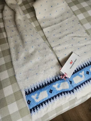 Sciarpa per bambini Vineyard Vines Balene Blu