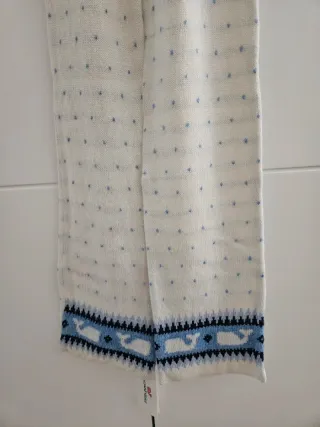 Sciarpa per bambini Vineyard Vines Balene Blu