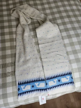 Sciarpa per bambini Vineyard Vines Balene Blu